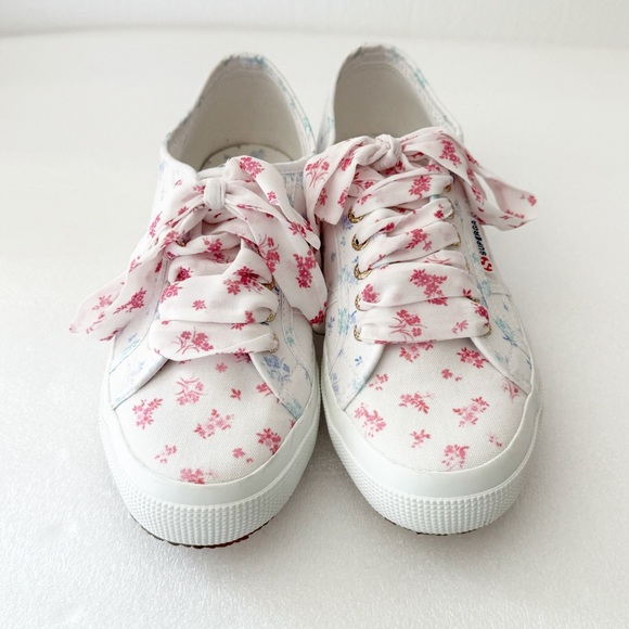SUPERGA Floral Canvas Low Top Sneakers - Picture 10 of 12